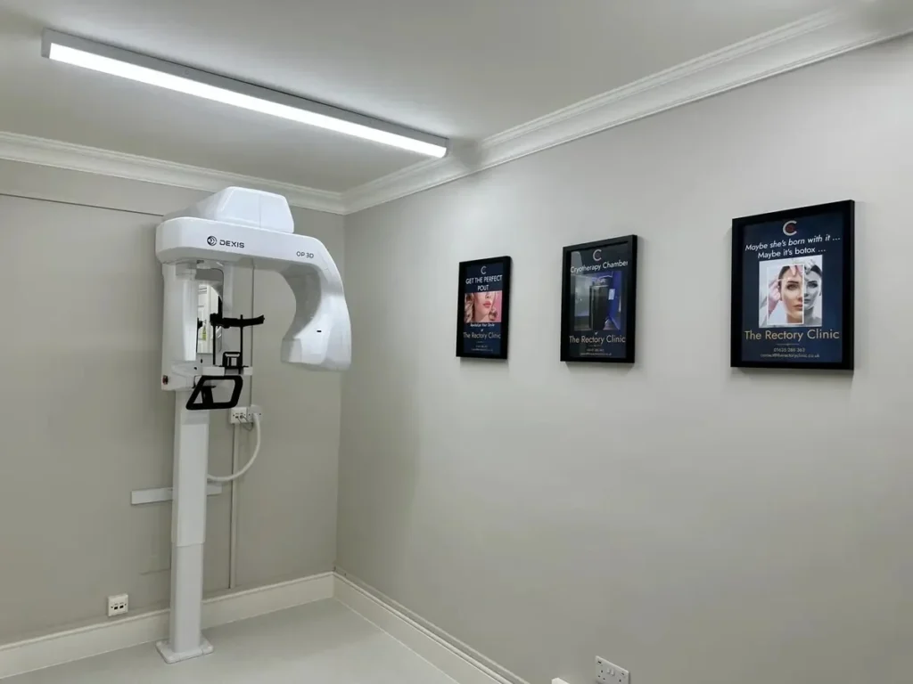 Dental imaging suite at Rectory Dental Clinic featuring a 3D panoramic dental scanner and diagnostic imaging equipment.