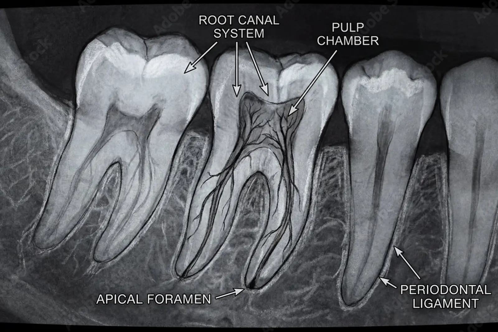 Root Canal Treatment Dental X-Ray